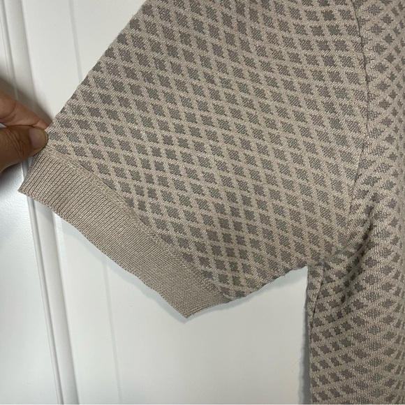 Buffalo David Bitton Men's Taupe Textured Polo - Picture 6 of 10